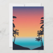 Miami Summer Girls Weekend Junggeselinnen-Abschied Einladung (Rückseite)