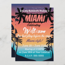 Miami Summer Girls Weekend Junggeselinnen-Abschied