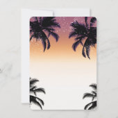 Miami Summer Girls Weekend Junggeselinnen-Abschied Einladung (Rückseite)