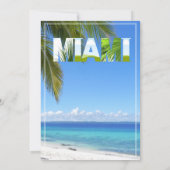 Miami Summer Girls Weekend Junggeselinnen-Abschied Einladung (Rückseite)