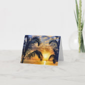 Miami Sunset Karte (Vorderseite)