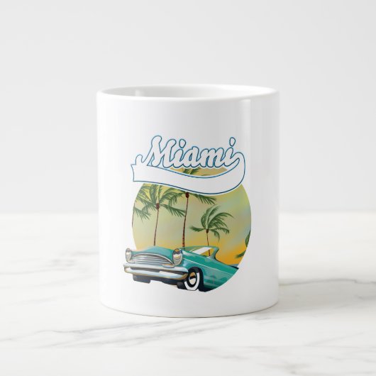 Miami Sunset Logo Jumbo-Tasse (Vorderseite)