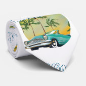 Miami Sunset Logo Krawatte (Gerollt)