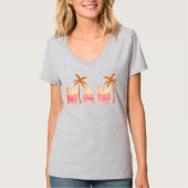 Miami Sunset Palm Tree T-Shirt (Vorderseite)