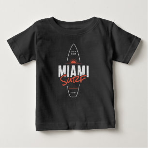 Miami Surf – Vintage-Strand-Sonnenuntergangs-Surfb Baby T-shirt