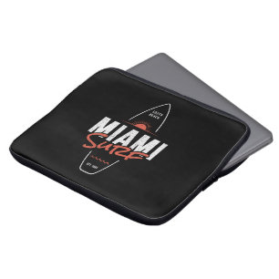 Miami Surf – Vintage-Strand-Sonnenuntergangs-Surfb Laptopschutzhülle