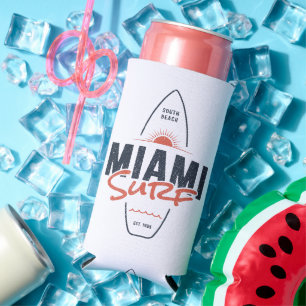 Miami Surf – Vintage-Strand-Sonnenuntergangs-Surfb Selters Dosenkühler
