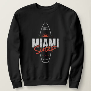 Miami Surf – Vintage-Strand-Sonnenuntergangs-Surfb Sweatshirt