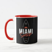 Miami Surf – Vintage-Strand-Sonnenuntergangs-Surfb