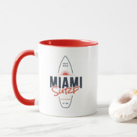 Miami Surf – Vintage-Strand-Sonnenuntergangs-Surfb