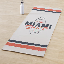 Miami Surf – Vintage-Strand-Sonnenuntergangs-Surfb Yogamatte