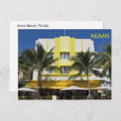 Miami The Leslie Hotel Postcard Postkarte (Vorne/Hinten)