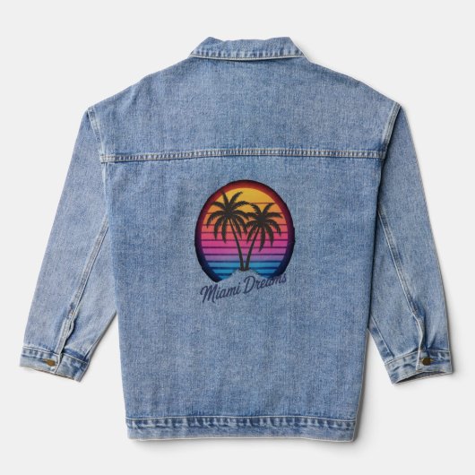 Miami-Träume Jeansjacke (Rückseite)
