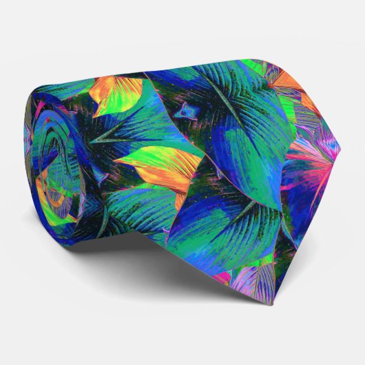 Miami Tree Blätter Krawatte (Gerollt)