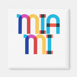 Miami United Staaten Pop Art Letters Magnet