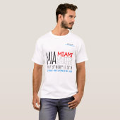 Miami, United Staaten Text Art T-Shirt (Vorne ganz)