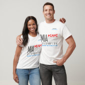 Miami, United Staaten Text Art T-Shirt (Unisex)