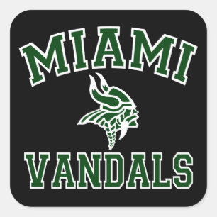 Miami Vandals Quadratischer Aufkleber