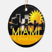 MIAMI-Verzierung Keramik Ornament (Links)