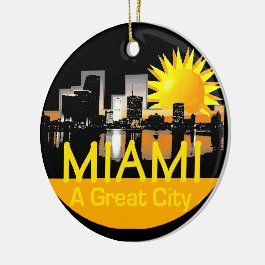 MIAMI-Verzierung Keramik Ornament (Links)