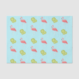 Miami Vibes Flamingo and limes Tissue Paper Seidenpapier