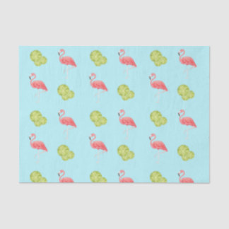 Miami Vibes Flamingo and limes Tissue Paper Seidenpapier