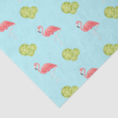 Miami Vibes Flamingo and limes Tissue Paper Seidenpapier (Ausschnitt)