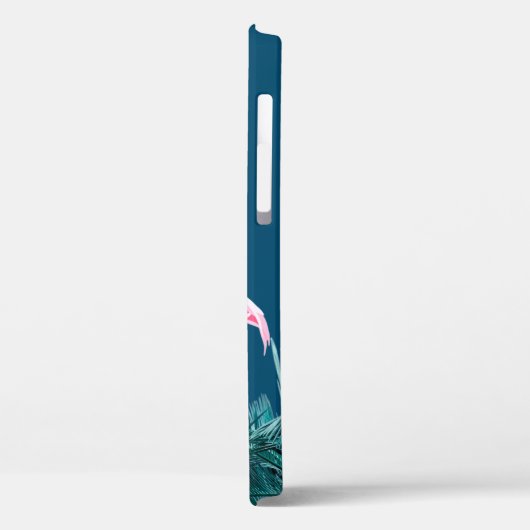 Miami Vibes Neon Flamingo Personalisiert Case-Mate iPhone Hülle (Rückseite / Links)