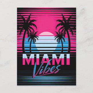 Miami Vibes Postcard Postkarte