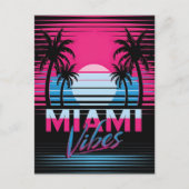 Miami Vibes Postcard Postkarte (Vorderseite)