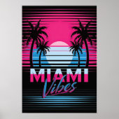 Miami Vibes Poster (Vorne)
