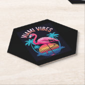 Miami Vibes Sommer Flamingo Design-63454 Untersetzer (angewinkelt)