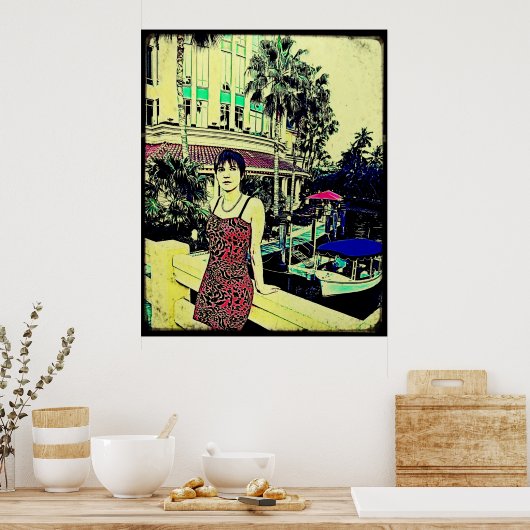 Miami Vice (GTA-Stil) Poster (Küche)