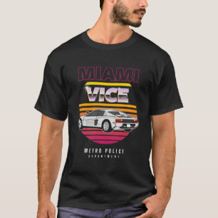 Miami Vice Retro Car T-Shirt