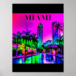 Miami Vintag Poster