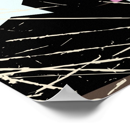 Miami Vintag Retro Reiseaufdruck Poster (Ecke)