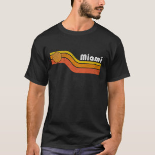 Miami - Vintage Männer Frauen 70er 80er Grafik Coo T-Shirt