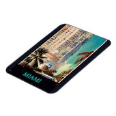 Miami Vintage Poster Magnet (Linke Seite)