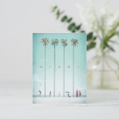 Miami Vintage Reiseplakat - Art Postkarte (Stehend Vorderseite)