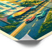 MIami Vintage Reiseplakat Poster (Ecke)