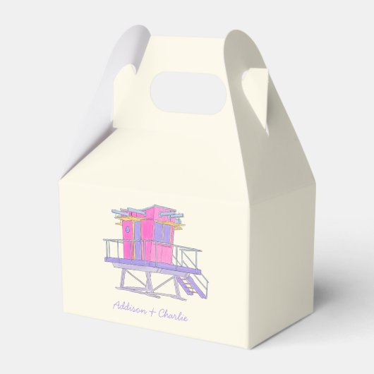 Miami Wedding Geschenkschachtel (Vorderseite)