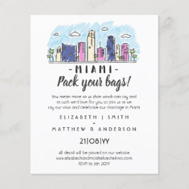 MIAMI Wedding Handgezeichnete Destination Moderne