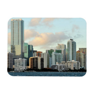 Miami-Wolkenkratzer gegen breiten klaren Himmel Magnet
