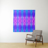 Miami X Blue Ikat und Tapestry Wandteppich (Beispiel)