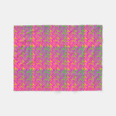 Miami Zebra Print Fleecedecke (Vorderseite (Horizontal))