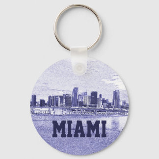 Miami, Zeichnend Skyline-Stift in Florida Schlüsselanhänger