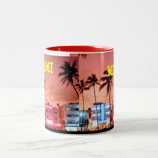 MIAMI ZWEIFARBIGE TASSE (Mittel)