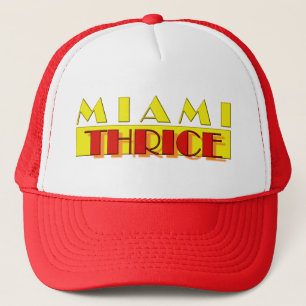 Miamis Hut dreimal Truckerkappe