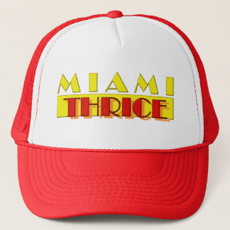 Miamis Hut dreimal Truckerkappe