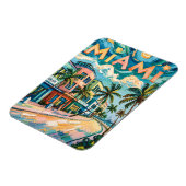 Miamis Ocean Drive Travel Art in Van Gogh's Style Magnet (Linke Seite)